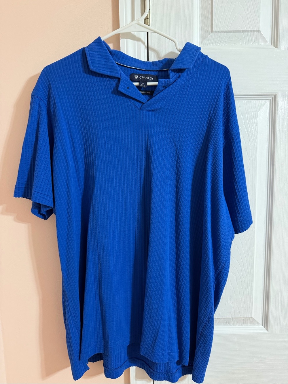 Cremieux Men's Royal Blue Short Sleeve Polo Shirt